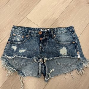 One Teaspoon Bonitas Denim Shorts
